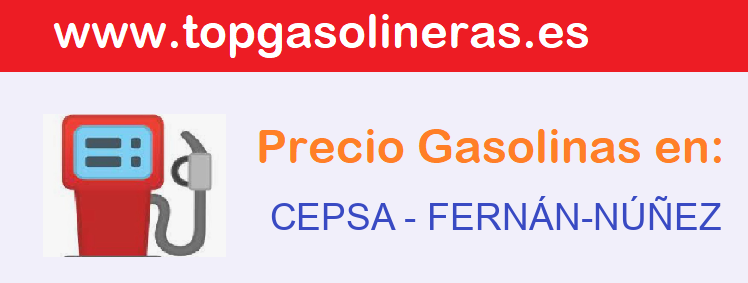 Precios gasolina en CEPSA - fernan-nunez